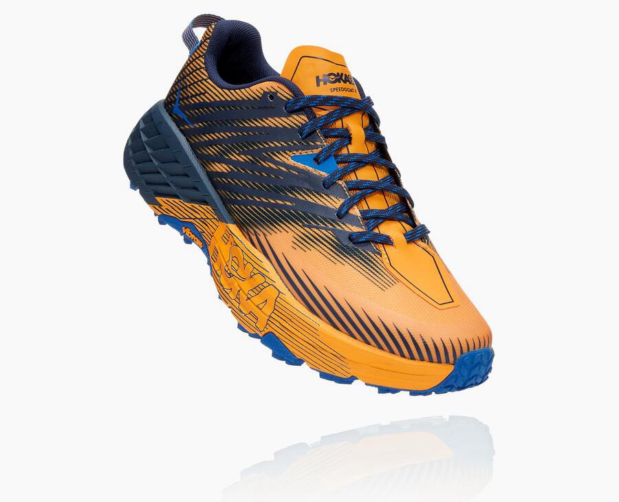 Pánske Trail Tenisky Hoka One One Lacno - Speedgoat 4 - Oranžové / Čierne 07614-OEIA